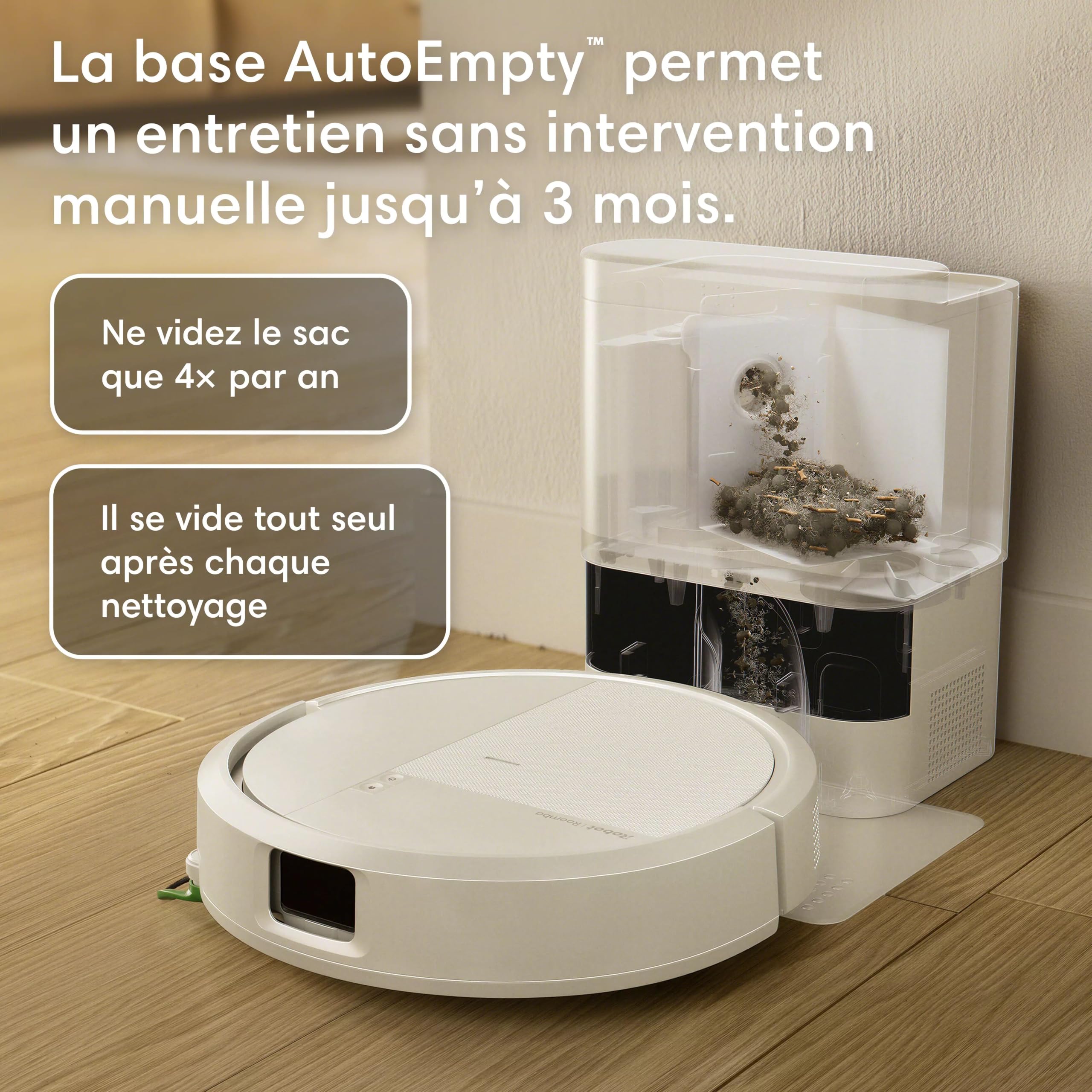 irobot-roomba-115-combo-robot-aspirateur-laveur-blanc-15kpa image 2