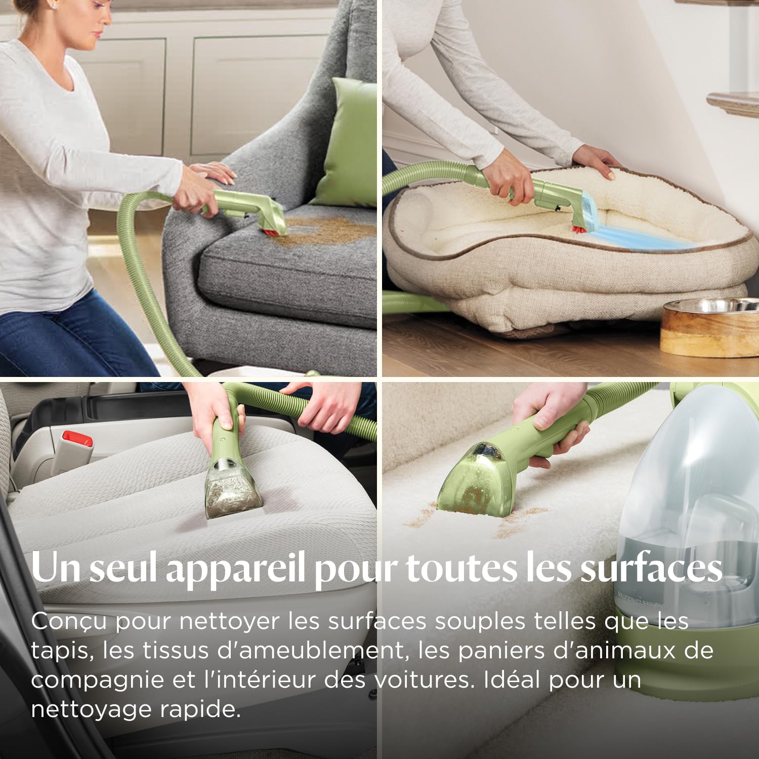bissell-little-green-4098n-shampouineuse-canap-340w-taches image 3