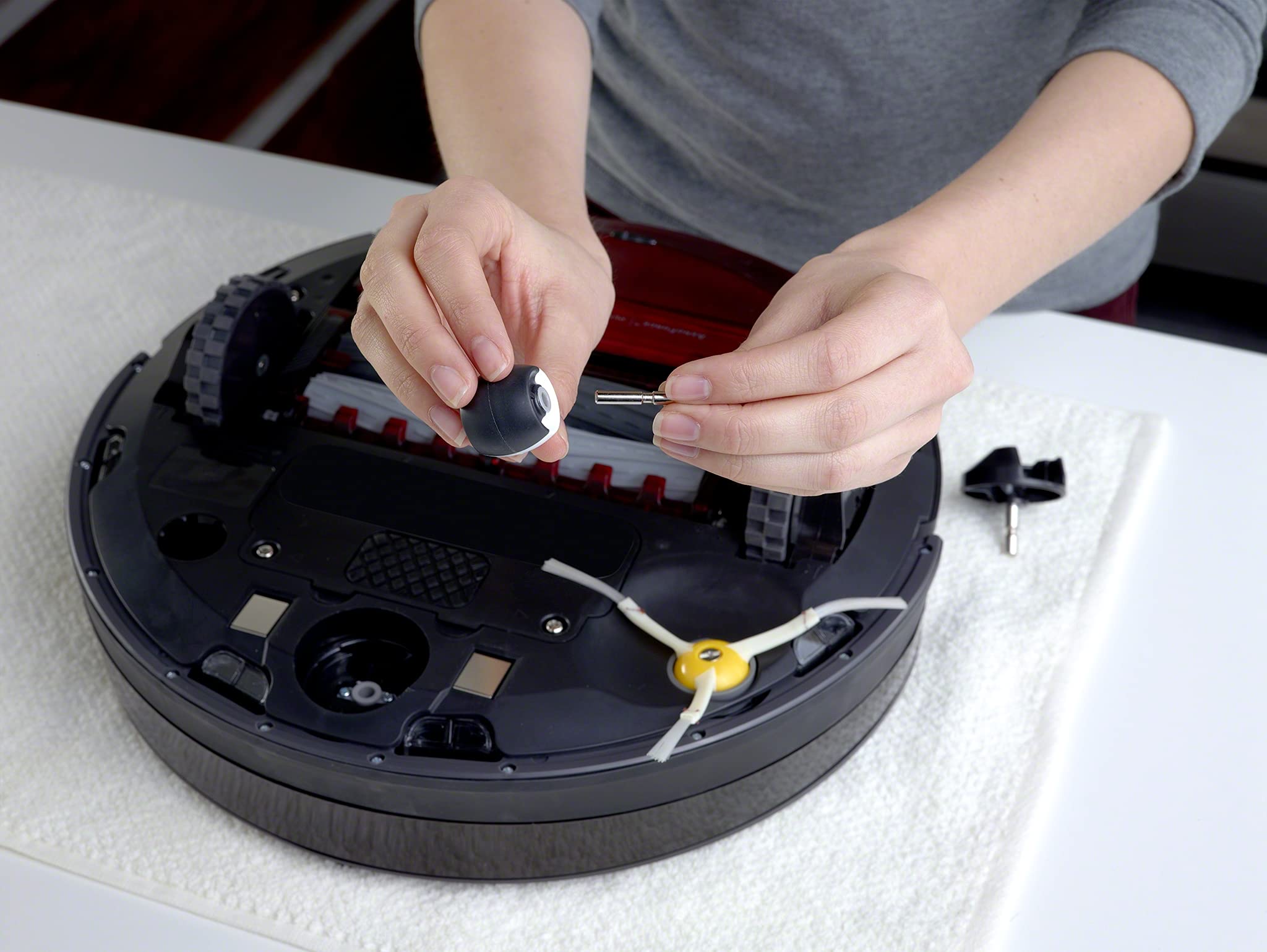 irobot-roomba-s-rie-e-et-i-roulette-avant-pi-ce-d-tach-e-origine image 2